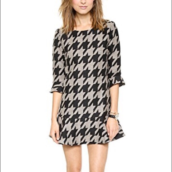 JOA Houndstooth Print Dress - Picture 2 of 8